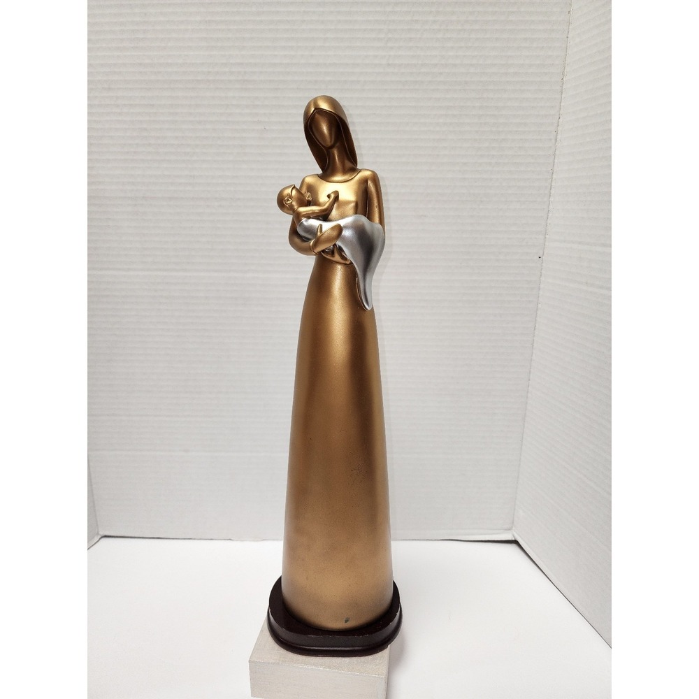 Leonardo Collection bronze-finish‎ figurine of a mother holding her child